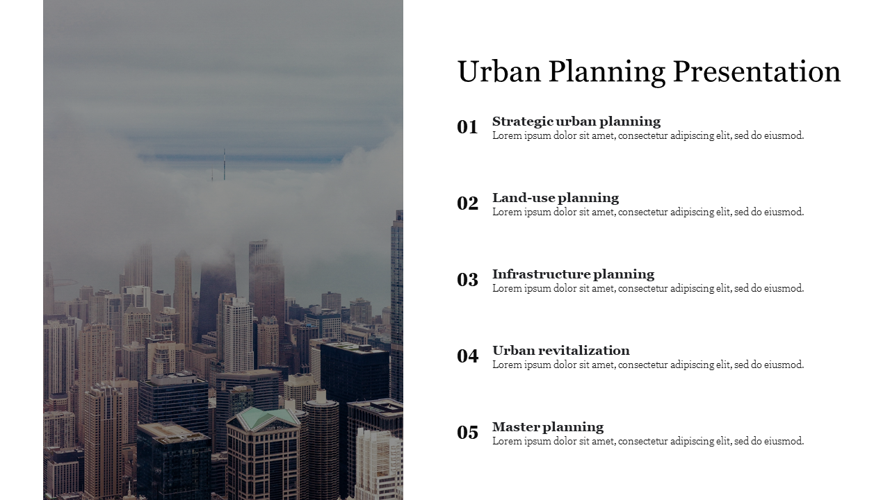Free - Best Urban Planning Presentation PowerPoint Slide 